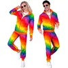 RueDeLaFete Costume Party Mode Arc-en-ciel Pixel - Adulte