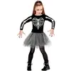 W WIDMANN MILANO Party Fashion - Costume enfant danseuse squelette, faucheuse, déguisement Halloween
