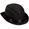 RueDeLaFete Chapeau Melon Satin Noir Luxe