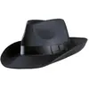 Chapeau Borsalino Noir - Adulte - WIDMANN - Borsalino Noir - Effet Satiné - Costume - Gangster