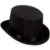 Chapeau Haut De Forme Satin Noir - WIDMANN - Accessoire de déguisement - Adulte