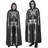 RueDeLaFete Cape avec Capuche : Squelette 150 cm