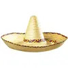 Merkloos / Sans marque Chapeau Sombrero Paille Géant - WIDMANN - Jaune - Mixte - Adulte - Extérieur - Multicolore