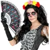 WIDMANN Eventail en tissu Dia de los Muertos 03381