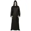 W WIDMANN MILANO Party Fashion - Costume Faucheur, robe noire, Grim Reaper, Fossoyeur, déguisements pour carnaval, Halloween