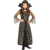 W WIDMANN MILANO Party Fashion - costume d'enfant Spiderella, robe à col montant, déguisement d'araignée