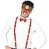 Accessoires de déguisement - WIDMANN - Set Noël - Lunettes - Bretelles - Noeud papillon