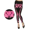 WIDMANN - Fluo roze skelet legging voor vrouwen - S/M