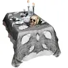 WIDMANN Tissu Nappe Noir Effrayant - 60 x 300 cm - Halloween
