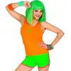 Non communiqué short vert fluo femme - widmann 01466