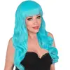 RueDeLaFete Perruque bleu azur - Femme