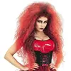 Widmann Perruque démon fou adulte - Accessoire de déguisement - Rouge et noir - Mixte - 18 ans et plus