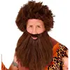 RueDeLaFete Perruque avec barbe Homme des Cavernes