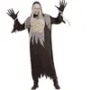 WIDMANN MILANO PARTY FASHION W, Costume de Momie, Tunique Noire à Capuche, Masque Terrifiant, Gants Assortis, détails réalistes, Confort Taille M, Parfait pour Halloween et fêtes costumées