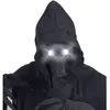WIDMANN Masque intégral à capuche visage invisible et yeux lumineux blanc adulte