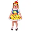WIDMANN "CLOWN" (dress, mini hat) - (104 cm / 2-3 Years)