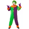 W WIDMANN MILANO Party Fashion - Déguisement Joker diabolique, combinaison avec masque, clown d'horreur, Halloween