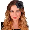 WIDMANN - Zwarte roos voor haren vrouwen - Accessoires > Haar accessoi...