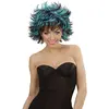 RueDeLaFete Perruque Steamy Noire et Bleue