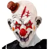 Masque tête complete clown tueur avec mini chapeau