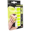 Faux ongles adhésifs jaunes adulte