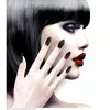 Widmann Faux-ongles x12 Stiletto Noirs Auto-Adhesifs