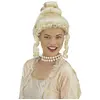 Widmann K6244 - Perruque Comtesse Jolanda, blonde, cheveux synthétiques, chignon, coiffure haute, baroque, noblesse