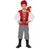 WIDMANN MILANO PARTY FASHION Déguisement Pirate rouge et noir avec perroquet - Enfant