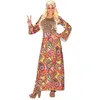 déguisement hippie cool femme - m - multicolore - widmann 06542