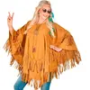 Widmann Poncho daim style 70/80 mixte homme - femme TU Multicolore
