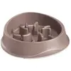 Zolux Stefanplast - Gamelle anti glouton Slow feeder 1 litre Taupe