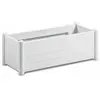 Stefanplast Bac à plantes rectangulaire Italia blanc 100 x 43 x 35 cm TU