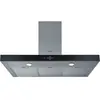 WHIRLPOOL hotte décorative 90 cm 713 m3/h inox / verre noir - AKR7591IX