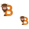 Sevi animal lettre B 10 cm marron