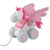 Jouet à trainer Cheval Pegase Rose & Blanc Sevi 1831 - Jouets Bois