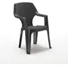 Fauteuil de jardin en résine empilable 61 cm Parma Gris BICA