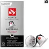 Boîte de 10 Capsules café Illy Torrefaction Forte 8909 Argent et Noir
