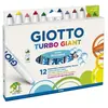 F.I.L.A. GIOTTO Turbo Giant - Etui 12 feutres (dont 2 fluo)