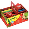 Omyacolor Boîte de 40 craies à la cire assortis GIOTTO be-bè + 2 taille-crayons