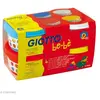 Giotto's GIOTTO be-bè - Boite 4 x 100g pâte à jouer - bleu blanc rouge jaune