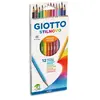 GIOTTO Stilnovo - Etui 12 crayons de couleur