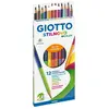 OMYACOLOR Giotto - Stilnovo Bicolor - Étui de 12 crayons de