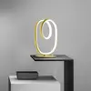 Gea Luce - Diva - Lampe de table led dimmable - Aluminium doré brossé,...