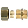 Raccord bicône droit laiton - M 1/4' - Ø 8 mm - Comisa