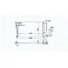 Radiateur, refroidissement moteur MAGNETI MARELLI 350213189500