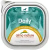 8x300g poulet, jambon, fromage Daily Almo Nature pour chien + 1 barquette offerte !