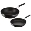 Lagostina - poêles 26cm + wok 28cm noir  012165600102 - tempra 0121656...