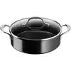 Poêle Lagostina Desideria Céramique Sauteuse 2 anses 26 cm + couvercle Noir