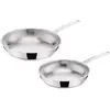 Set de 2 Poêles La Prima 24/26 cm Inox