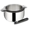 Set de 3 casseroles Lagostina Salvaspazio 012138600104 Inox